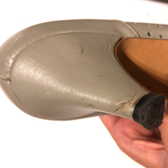Vintage: Grey Peep Toe Naturalizer Heels Sz 8 - Picture 5 of 6